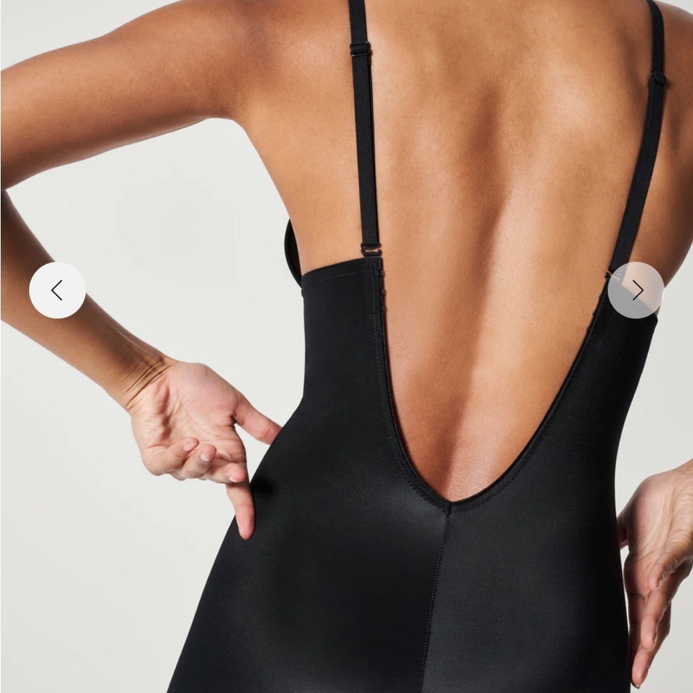 SPANX Suit Your Fancy Black Plunge Low-Back Bodysuit Convertible Straps XL NWT - Picture 5 of 13